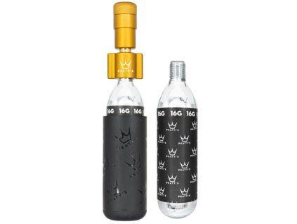 PEATY'S HOLESHOT CO2 PUMPA + BOMBIČKY 2 KS - ROAD & GRAVEL