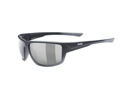 Cyklistické okuliare UVEX BRÝLE SPORTSTYLE 230 BLACK MAT/LTM.SILVER