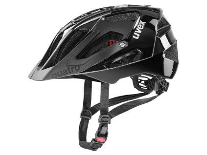 Cyklistická MTB prilba UVEX HELMA QUATRO ALL BLACK (VELIKOST 56-60)