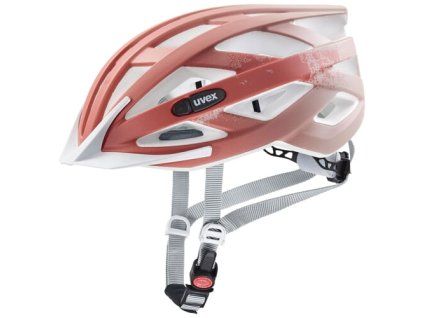 Cyklistická MTB prilba UVEX HELMA AIR WING CC DUST ROSE - GRAPEFRUIT MAT (VELIKOST 56-60)