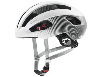 Cyklistická prilba UVEX HELMA RISE CC WHITE-GREY WE (VELIKOST 52-56)