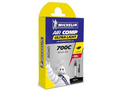 MICHELIN DUŠE AIR COMP ULTRALIGHT GAL-FV 80MM 700X18/25