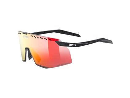 Cyklistické okuliare UVEX BRÝLE PACE STAGE CV BLACK MATT/MIR. RED
