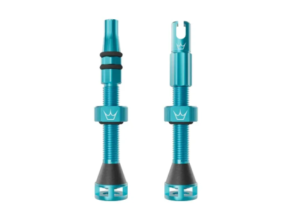PEATY'S BEZDUŠOVÉ VENTILKY HOLESHOT FAST FLOW 42MM TURQUOISE
