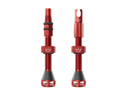 PEATY'S BEZDUŠOVÉ VENTILKY HOLESHOT FAST FLOW 42MM RED